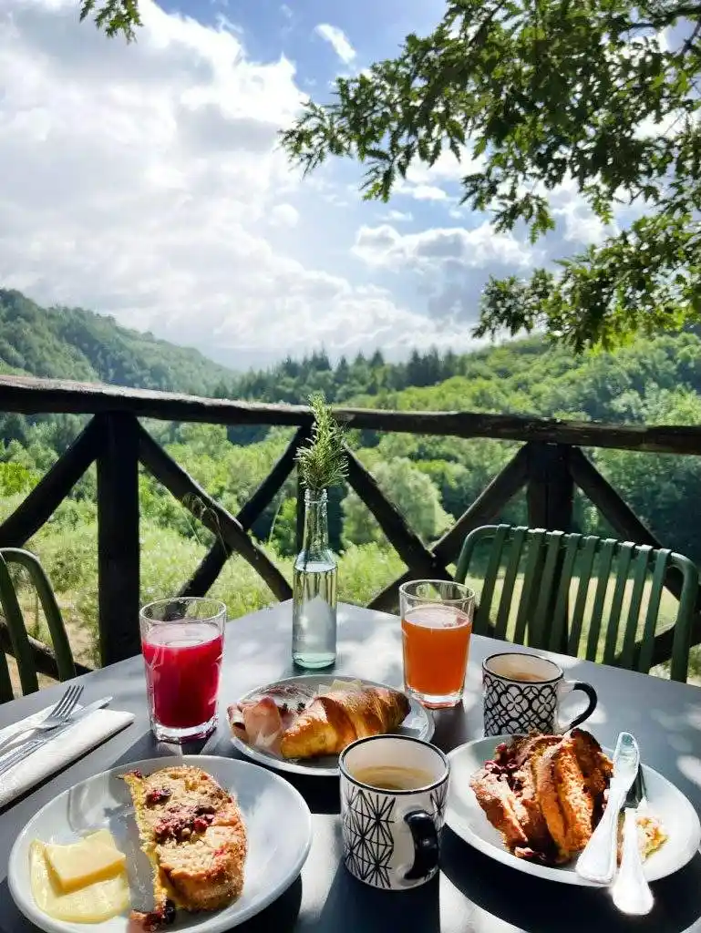 Organic farm-to-table food at Il Vigno agriturismo, Tuscany